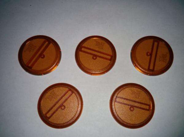 Bases Brown 40mm 5 Pack (Miniatures)
