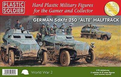 1/72 WWII German SdKfz 250 alte halftrack (Miniatures)