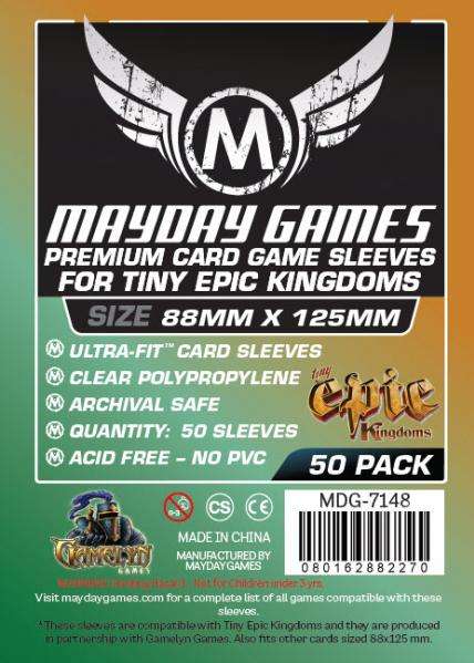 Premium Custom Tiny Epic Kingdoms Sleeves 88x125mm (50) (Card Sleeves)