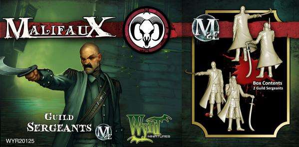 Malifaux The Guild Guild Sergeant 2 Pack OOP (Miniatures)