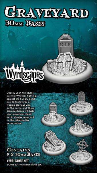 Malifaux Terrain Wyrdscapes Graveyard 30mm (Miniatures)