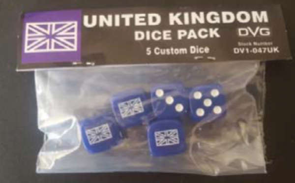 WWII United Kingdom Six-sided Dice (Dice Sets & Games)