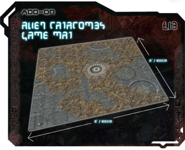 Alien Catacombs Gaming Mat 2x2 (Gaming Mats)