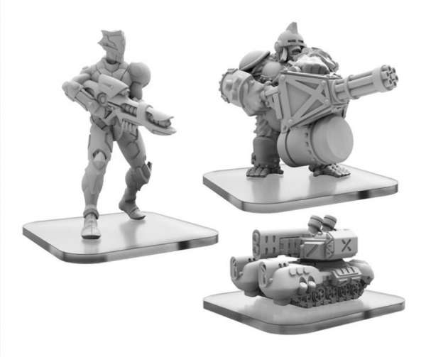Monsterpocalypse G-Tank. C-Type Shinobi and Ape Gunner Protectors Alternate Elite Units OOP (Mini...