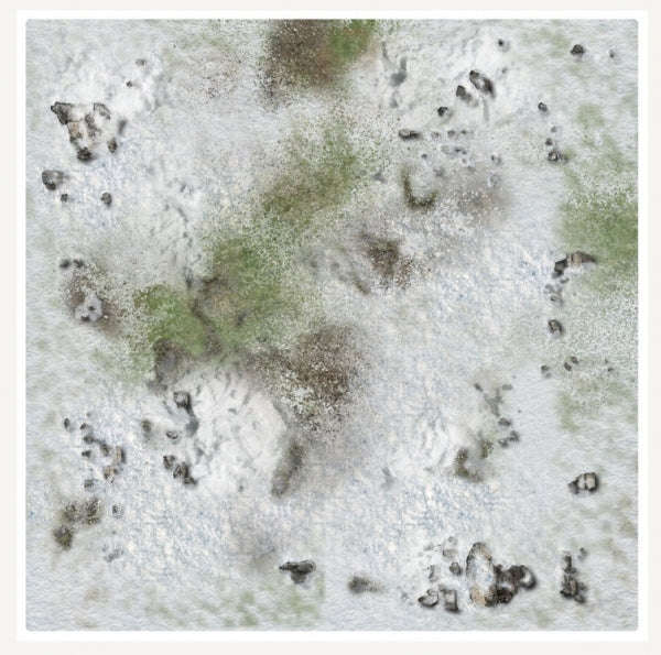 Winter Snowscape Gaming Mat 3x3 (Gaming Mats)