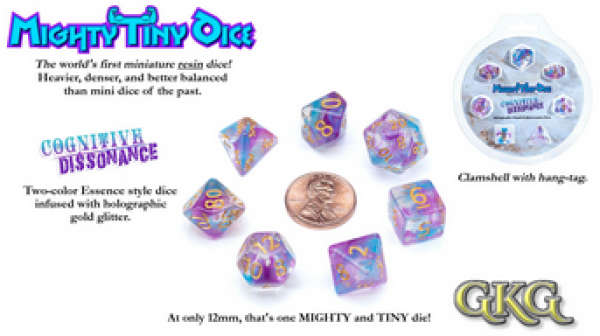 Mighty Tiny Dice Cognitive Dissonance (7) (Dice Sets & Games)