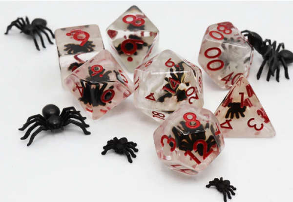 Black Widow RPG Dice Set (7) (Dice Sets & Games)
