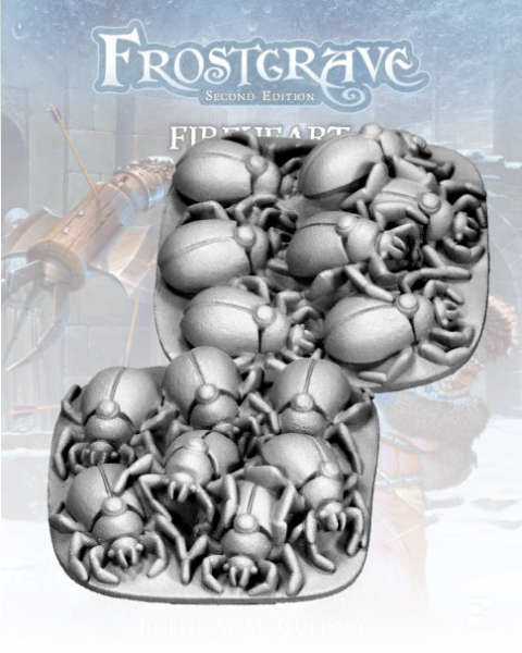 Frostgrave Gnawbeetle Swarms (2) (Miniatures)