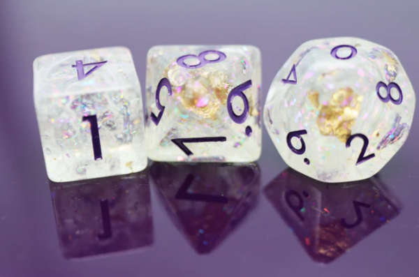 Frozen Treasure RPG Dice Set (7) (Dice Sets & Games)