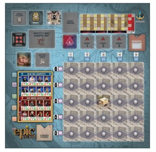 Tiny Epic Crimes Game Mat (Board Games)