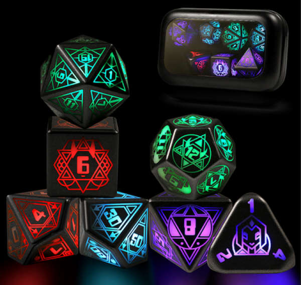 ED Dice Set (7) Gen 2 Retro (Dice Sets & Games)