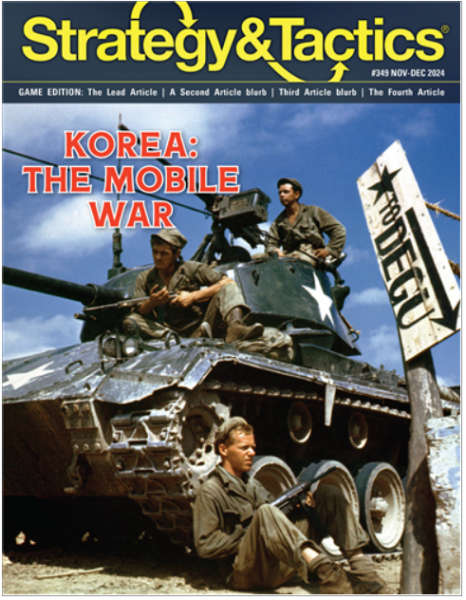 Strategy & Tactics 349 Korea The Mobile War (Board Games)