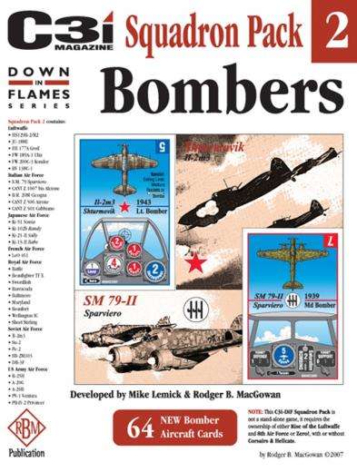 Down in Flames Squadron Pack 2 Bombers (Board Games)