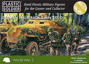 15mm WWII German SdKfz 251/D Halftrack Bagged (Miniatures)