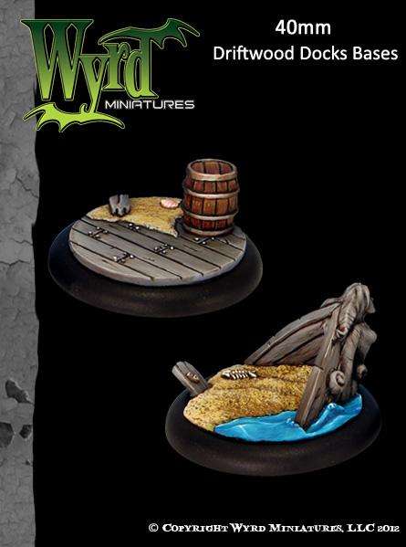 Bases Driftwood Docks 40mm (Miniatures)