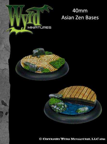 Bases Asian Zen 40mm (Miniatures)