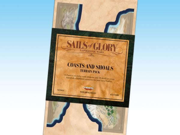 Sails of Glory: Terrain Pack Coasts Shoals Reprint (Board & Card Game Accessories)