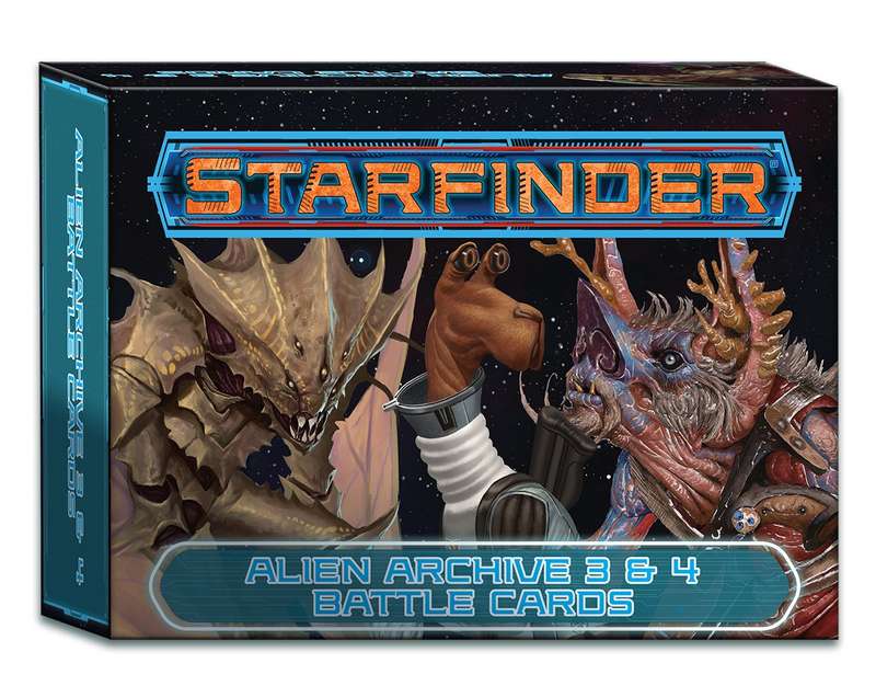 Starfinder Alien Archive 3 & 4 Battle Cards (RPGs)