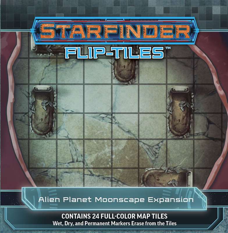Starfinder Flip-Tiles Alien Planet Moonscape (RPGs)