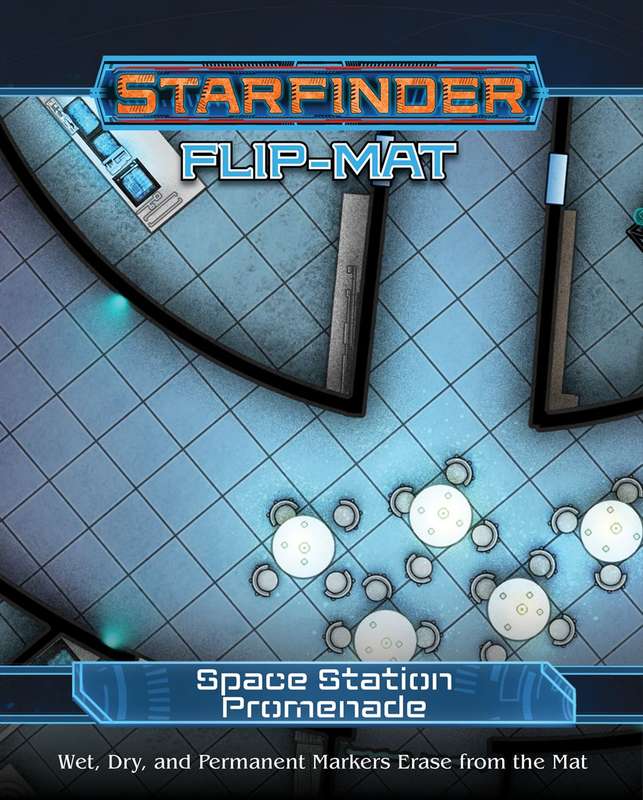 Starfinder FlipMat Space Station Promenade (RPGs)