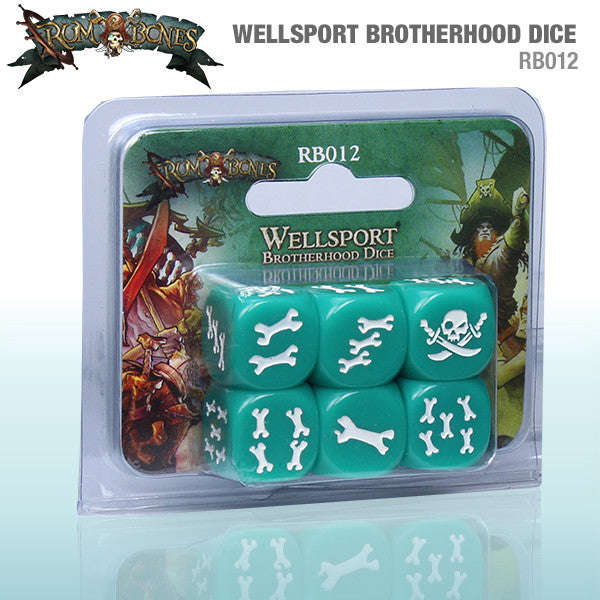 Rum & Bones Wellsport Brotherhood Dice (Dice Sets & Games)