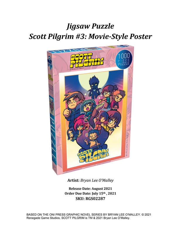 Scott Pilgrim Puzzle Movie Style Poster (Jigsaw Puzzle)