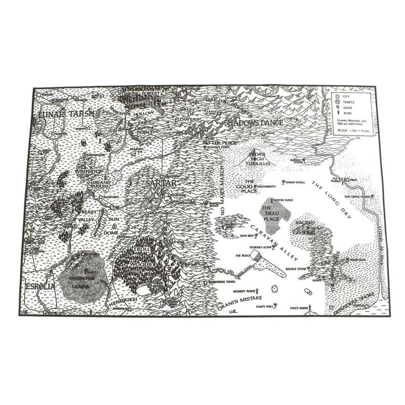 Sartar Runequest A3 Velvet Map (Maps)