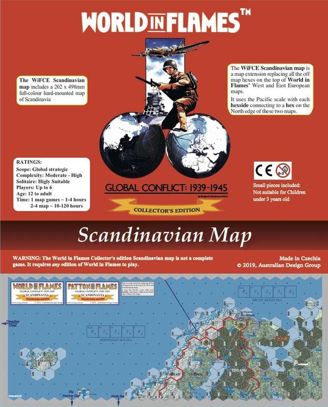 World in Flames Collectors Edition Hard-Mounted Scandinavia Map (Maps)