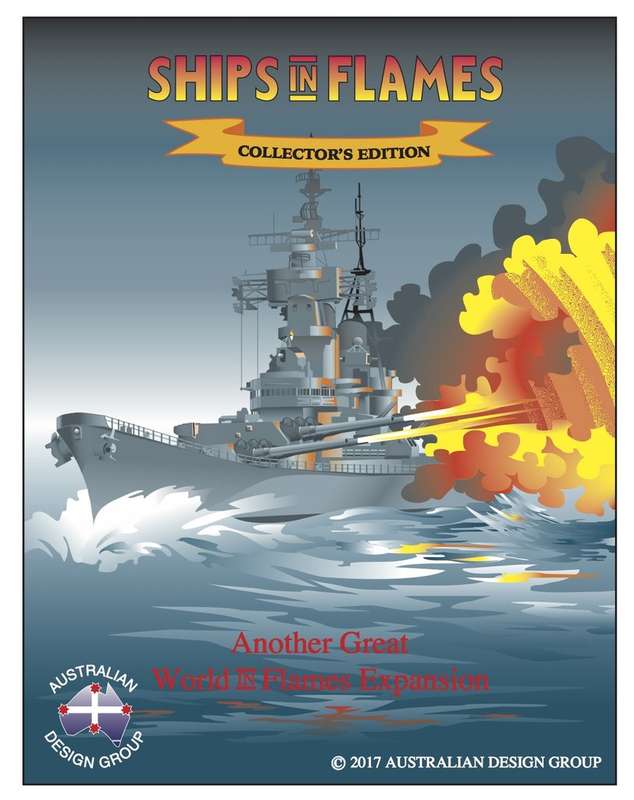 World in Flames Collectors Edition Ships in Flames (Board Games)