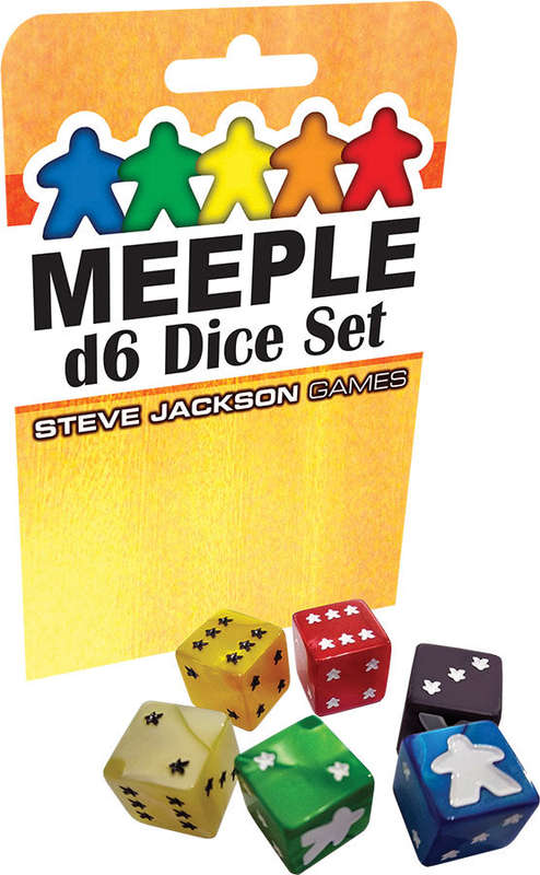 Meeple D6 Dice Set Yellow (Dice Sets & Games)