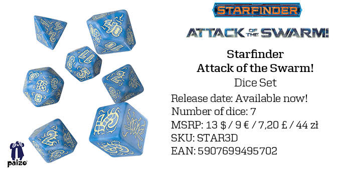 Starfinder Attack of the Swarm Dice Set (STAR07) (Dice Sets & Games)