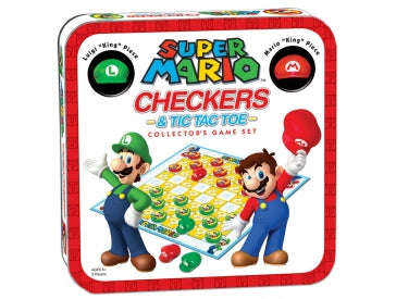CHECKERS/TIC TAC TOE COMBO Super Mario (Board Games)