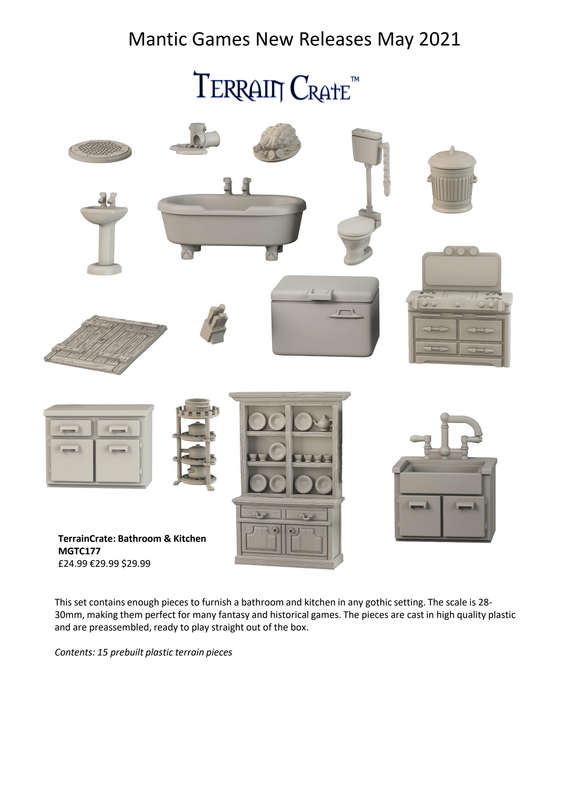 TerrainCrate Bathroom & Kitchen (Miniatures)