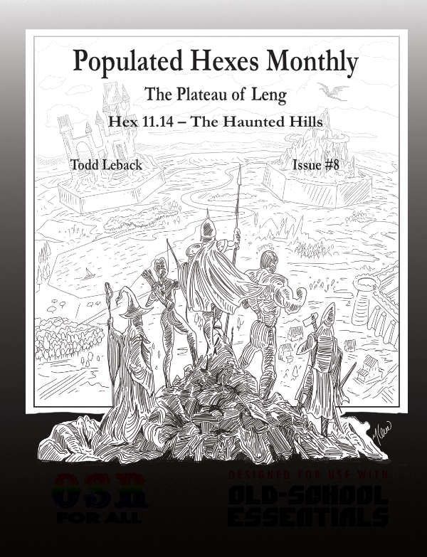 Populated Hexes Monthly 8 The Haunted Hills (RPGs)