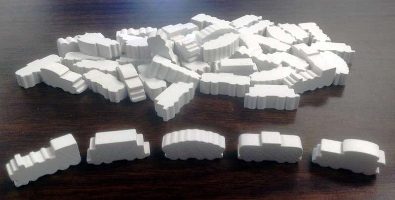 White Train Set (50 Trains) (Board & Card Game Accessories)
