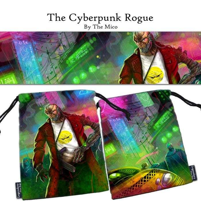 The Cyberpunk Rogue XL Legendary Dice Bag (Dice Sets & Games)