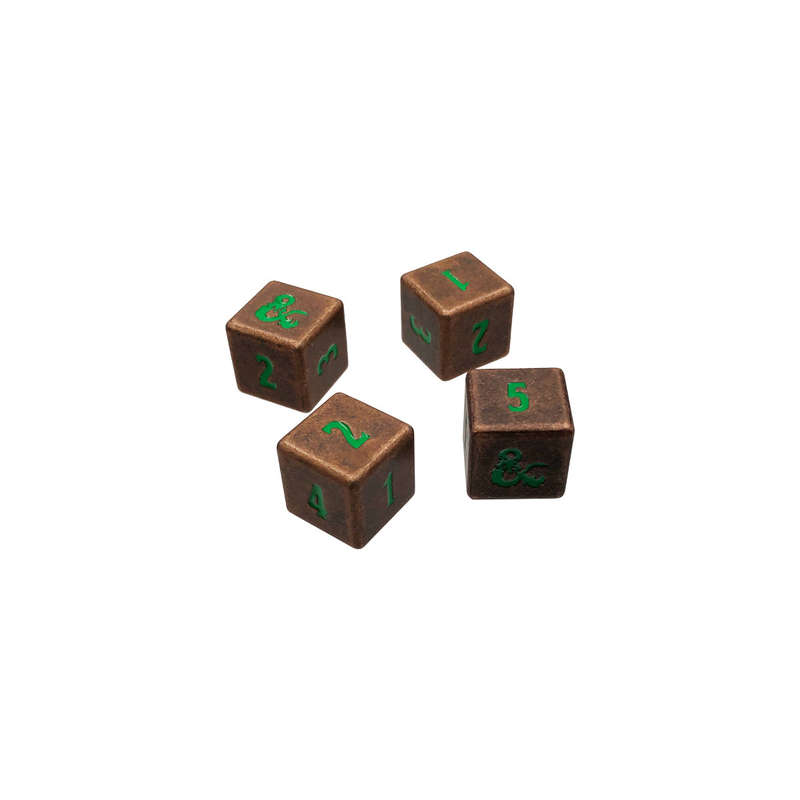 Dungeons & Dragons RPG Heavy Metal Copper and Green D6 Dice Set (Dice Sets & Games)