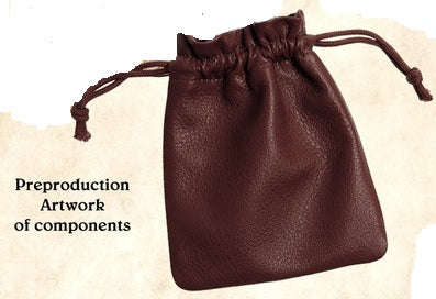 Warfighter Fantasy Leather Dice Bag (050O) (Dice Sets & Games)