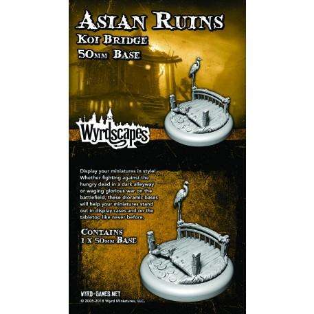 Malifaux Terrain Wyrdscapes Asian Ruins 50mm Koi Bridge (Miniatures)