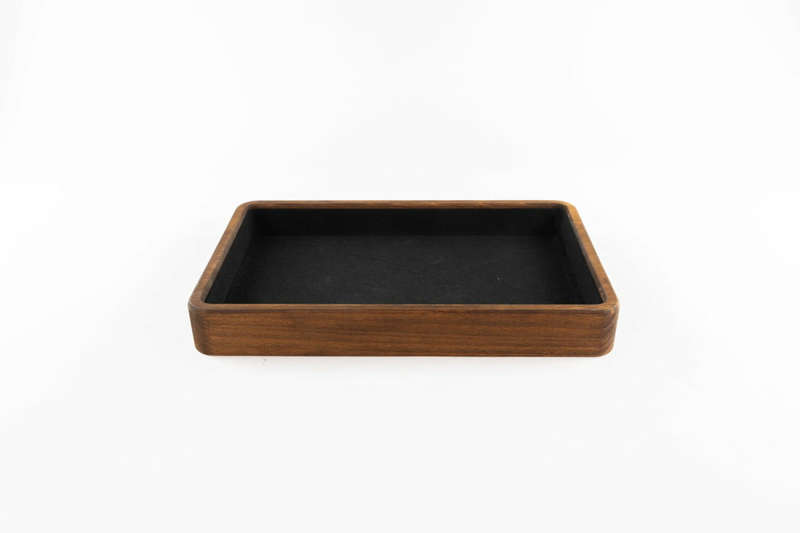 Dice Tray Real Wood Brown (Dice Sets & Games)