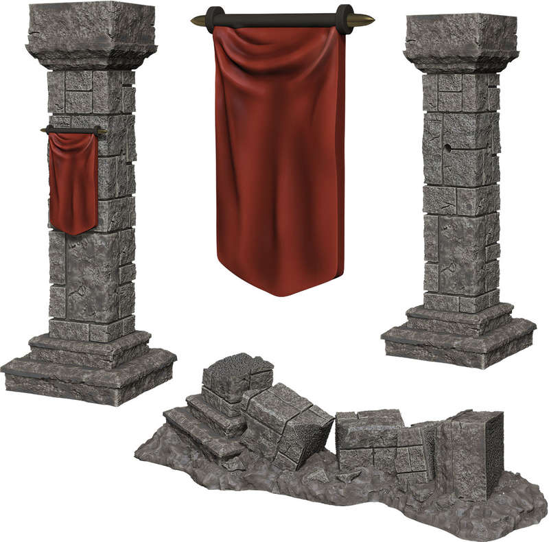 WizKids Deep Cuts Miniatures W11 Pillars & Banners (Board Games)