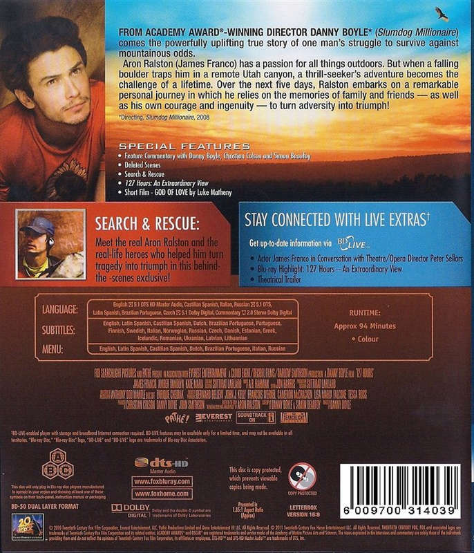 127 Hours (2010) (Blu-ray) (Second-Hand)