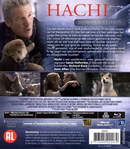 Hachi: A Dog`s Tale (2009) (Dutch Import) (Blu-ray)
