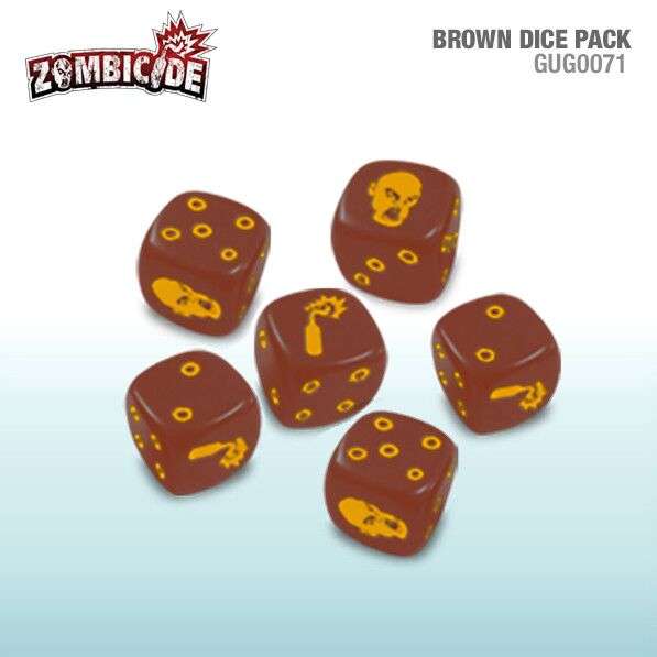 Zombicide Brown Dice (Dice Sets & Games)