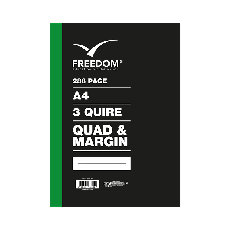 3 Quire / 288 pages A4 Counter Books Q/M (1026)