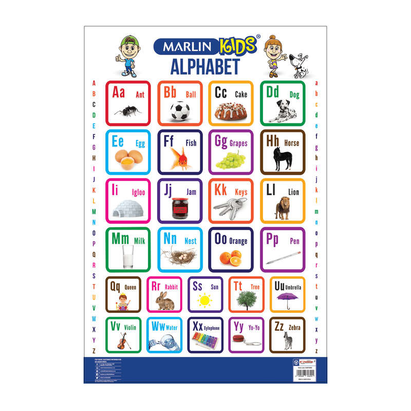 Marlin Kids Chart: Alphabet (CHART0009)