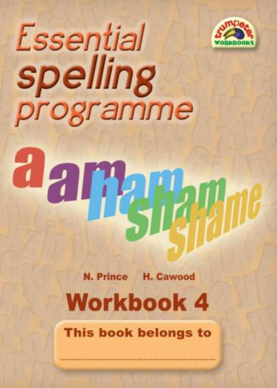 Essential spelling programme Workbook 4 ISBN/SKU: 9781920008109