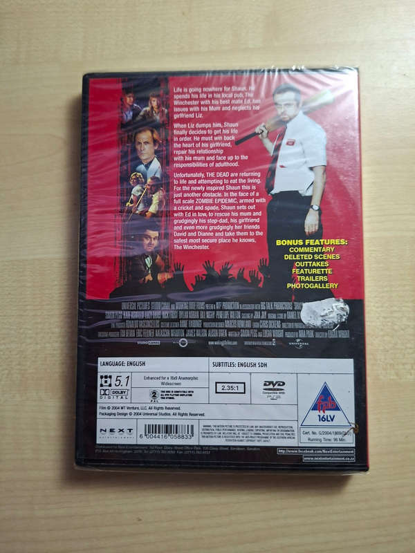 Shaun of the Dead (DVD, Sealed, 2004)