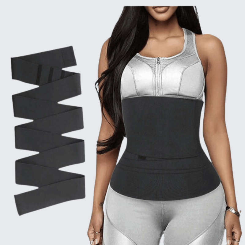 Bandage Waist Trainer - MAROON / 4M