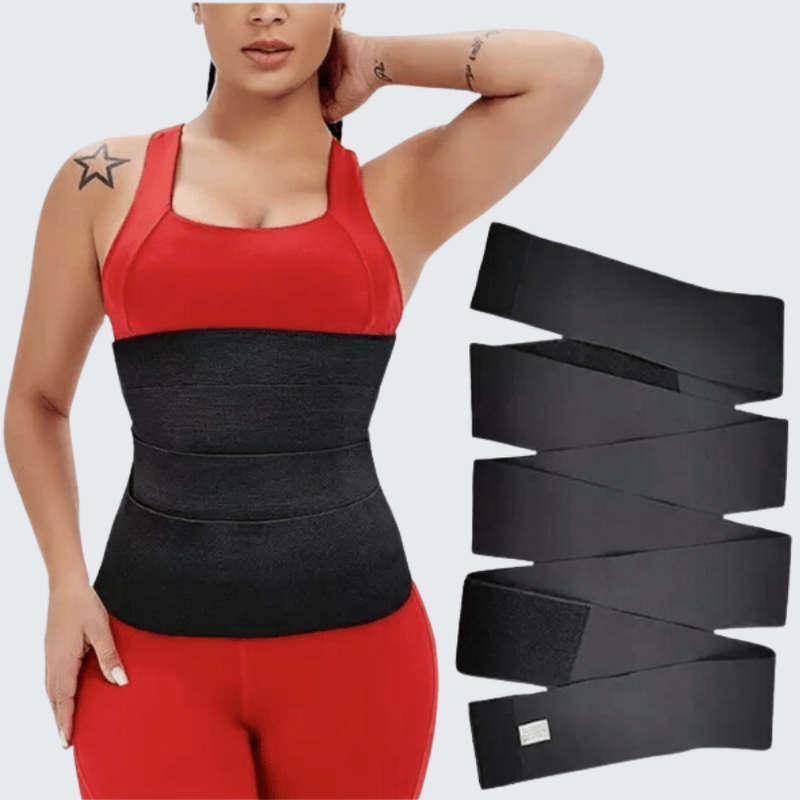 Bandage Waist Trainer - MAROON / 4M